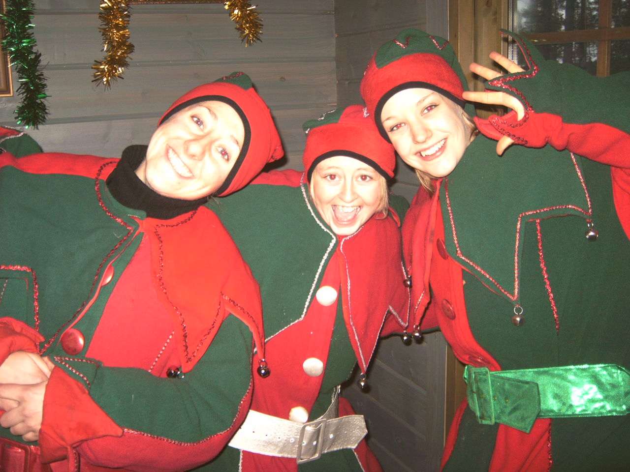 Elves at Santa's Magical Cabin